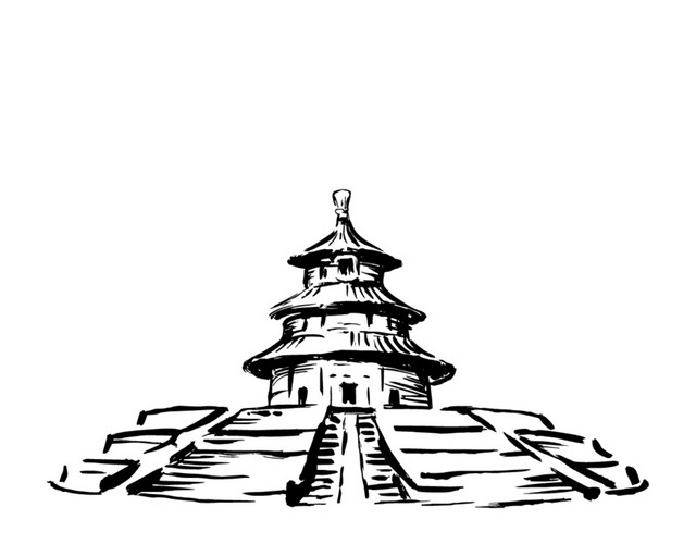 水墨房屋