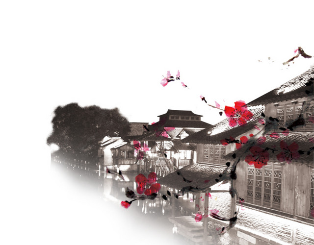 水墨江南水乡