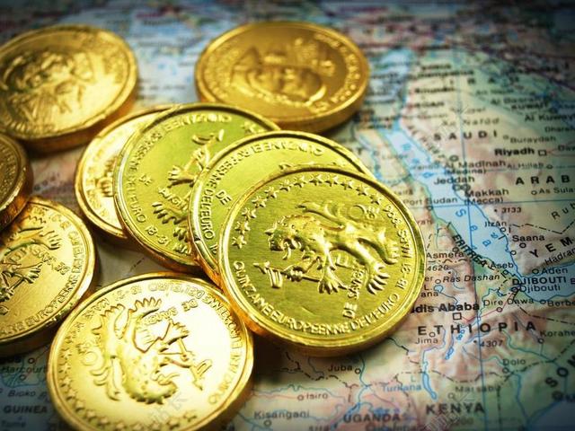 金融商务金币背景图片
