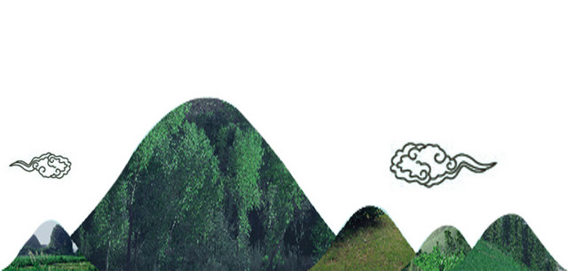 卡通手绘山素材元素