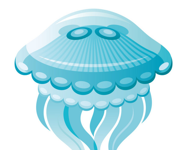 海洋生物水母矢量元素
