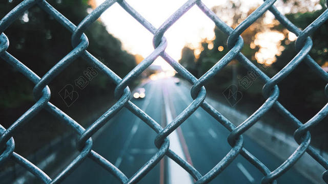 广告清新户外栏杆背景图片