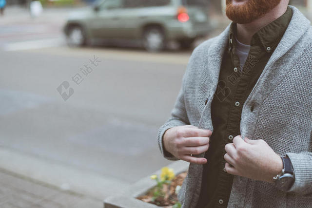 户外街道商务男士着装背景图片