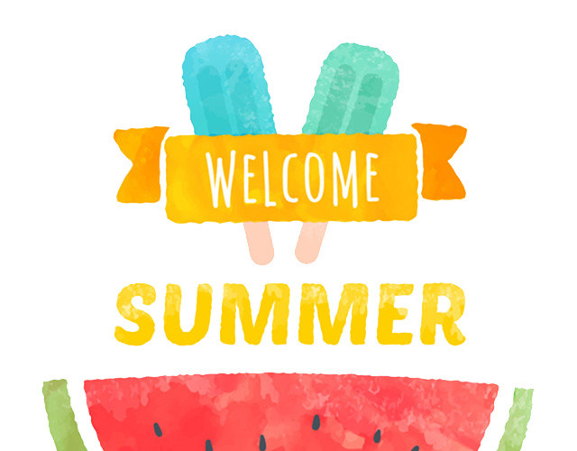 夏日清爽西瓜素材