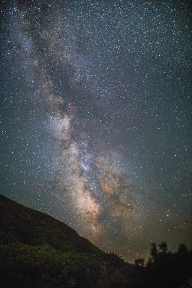 银河 - 乳白色的 - 方式 - 夜 - 星星 - 夜晚