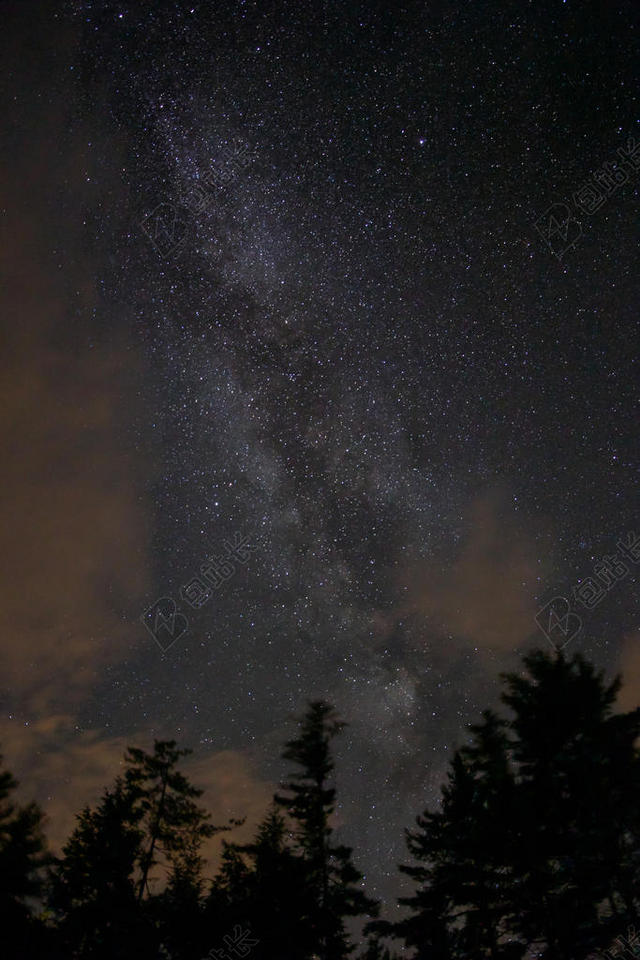 晚上天空夜晚星空背景图片