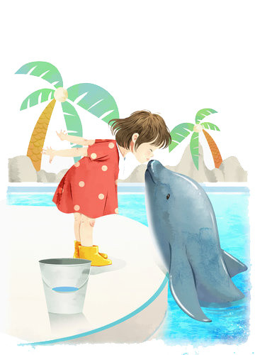 海豚和女孩