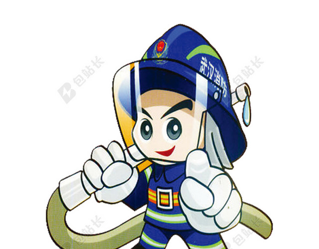 灭火消防员免抠素材