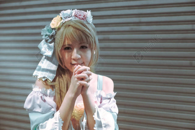 有吸引力的美女角色扮演漂亮幸福开心少女背景图片