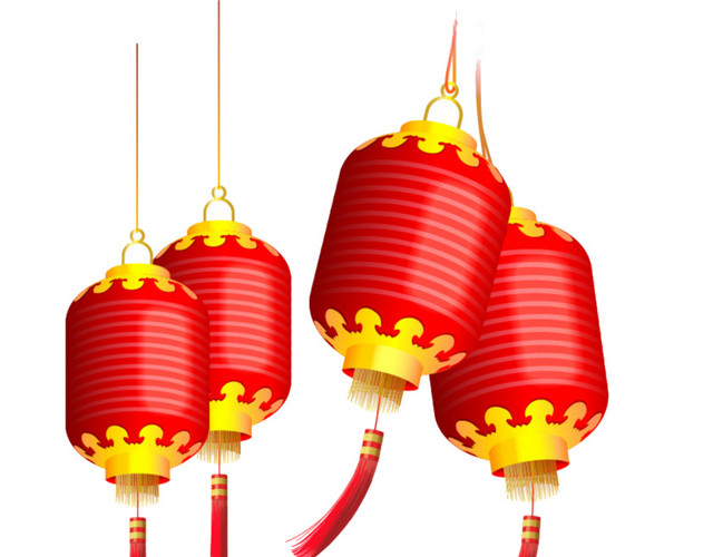 新年红色灯笼素材
