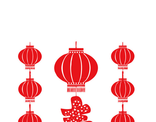红色喜庆灯笼素材