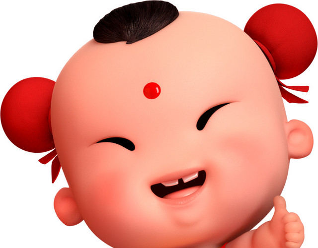 卡通人物点赞