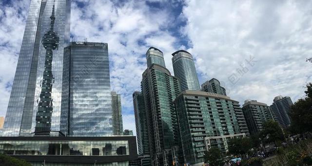 现代城市建筑商务中心地标建筑背景图片