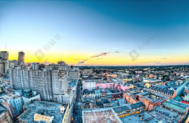城市建筑景观天空天际线背景图片
