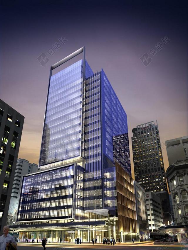 建筑商业城市商务摩天大楼背景图片