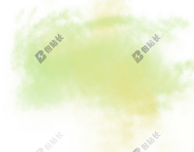 绿色水墨烟雾漂浮矢量素材