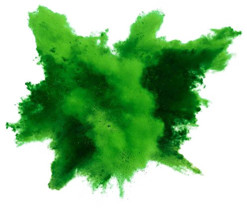 水粉碰撞绿色动感矢量素材