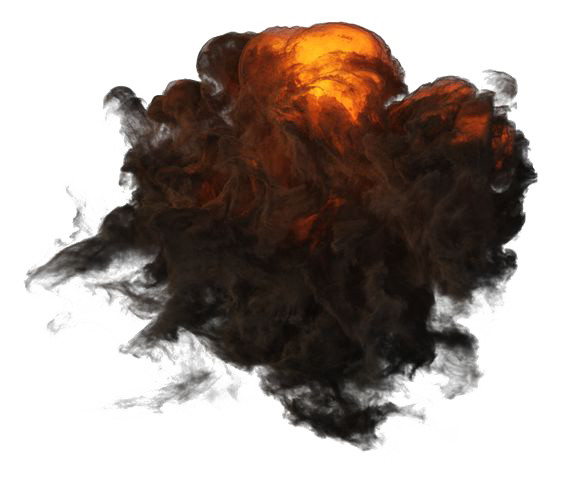 爆炸火焰烟雾矢量素材