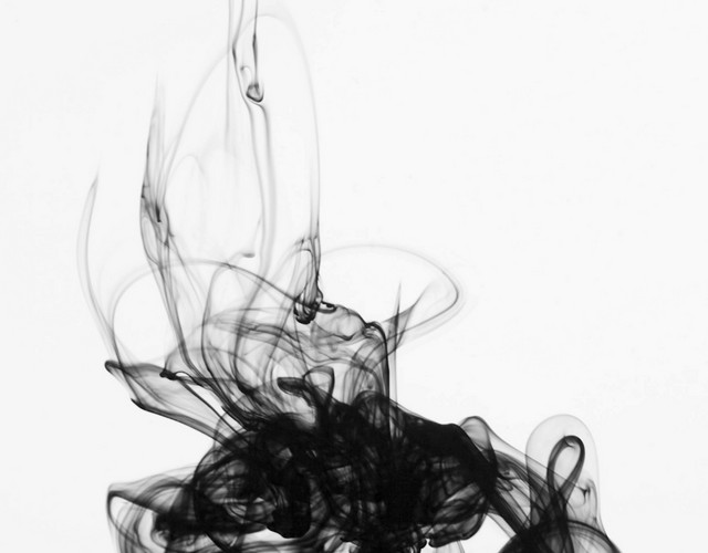 黑色迷幻线条烟雾海报素材