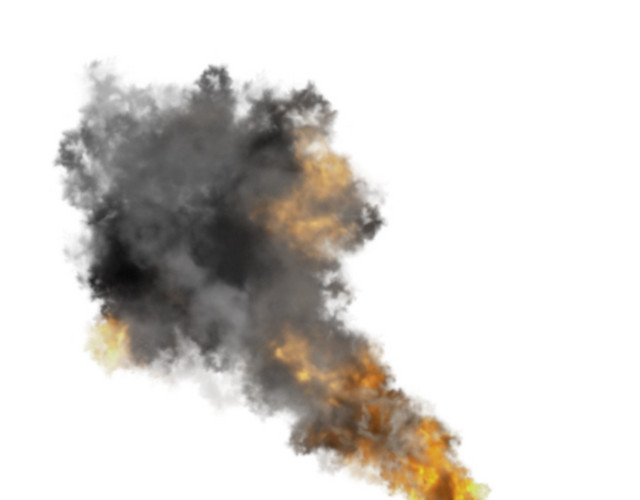 火焰爆炸烟雾矢量素材