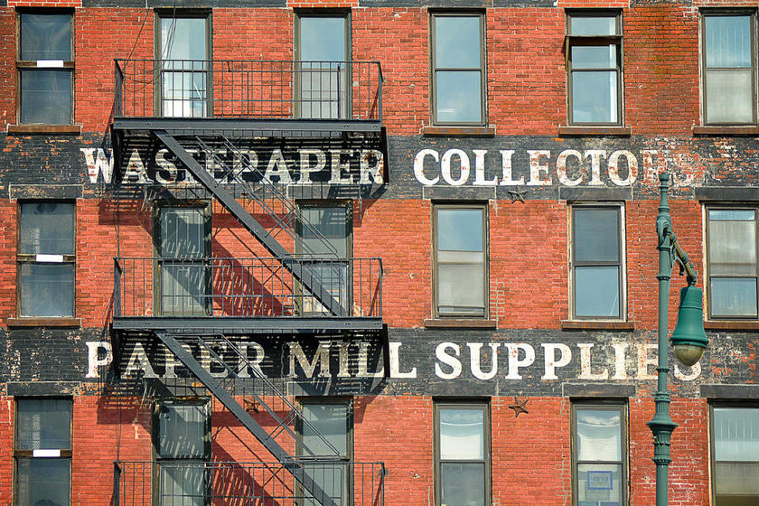 红色广告时尚简约墙面标志背景图片