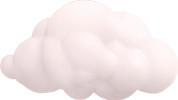 卡通粉色云朵装饰设计矢量图片