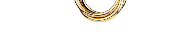 金色圆环镶钻项链设计素材