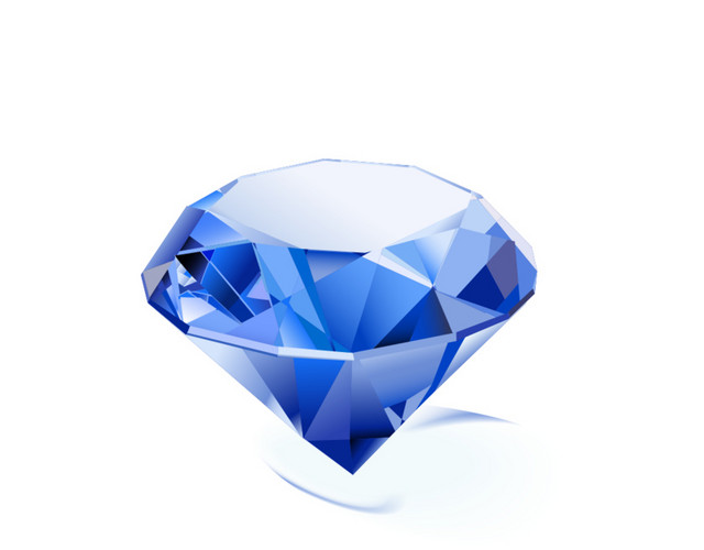 淡蓝色钻石首饰设计素材