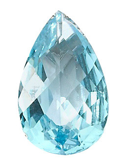 水滴形水蓝色钻石设计素材