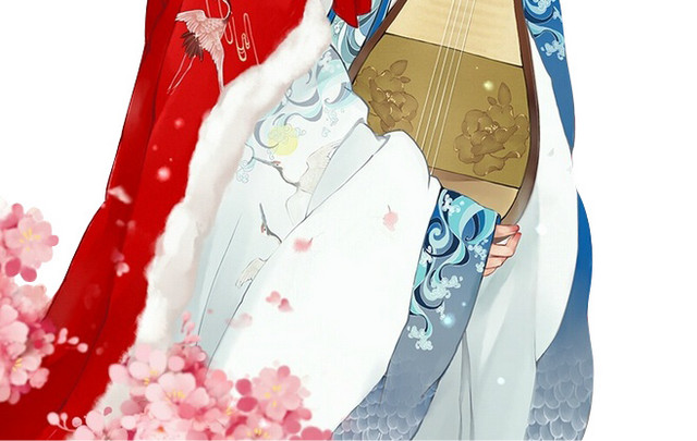 琴女画