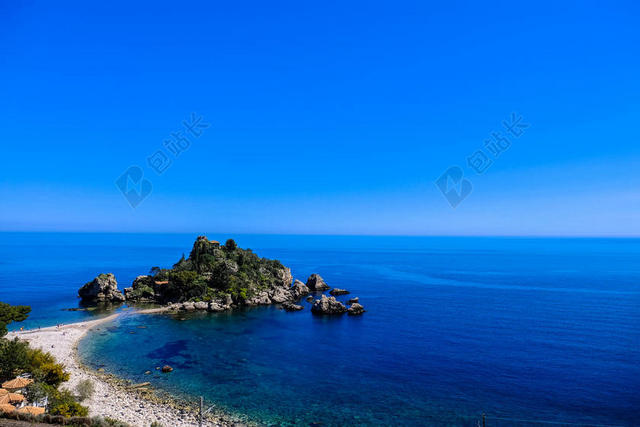 旅游自然户外海滩上的地平线背景图片