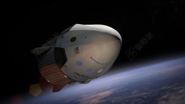 宇航现代太空中的探测器科研宇航太空背景图片