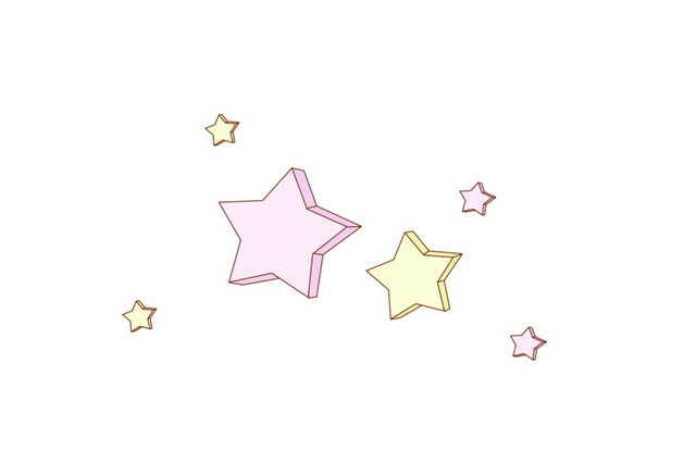 淡粉淡黄色星星