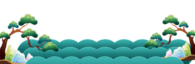 绿色波浪