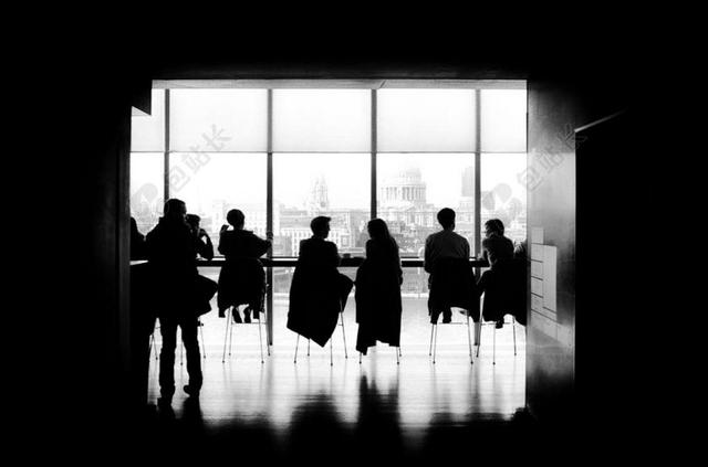 黑色营销商务办公开会团队背景图片