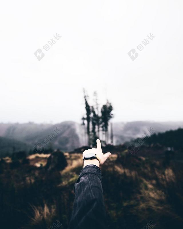 旅游自然户外手指景色背景图片