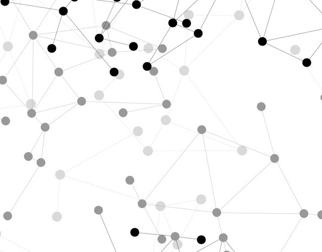 透明商务渐变线条圆点