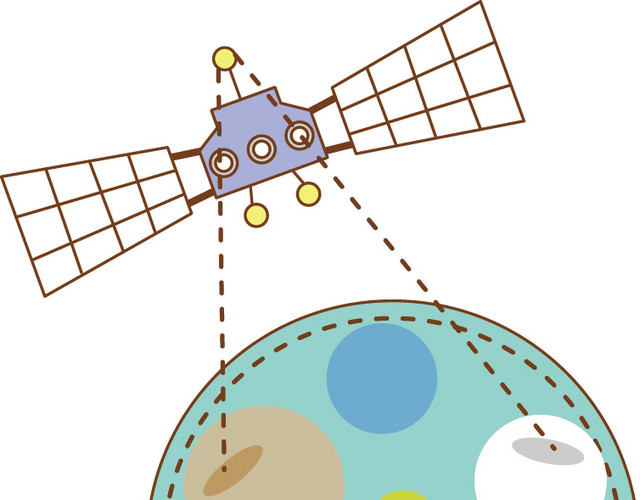 卡通星球探测器设计素材