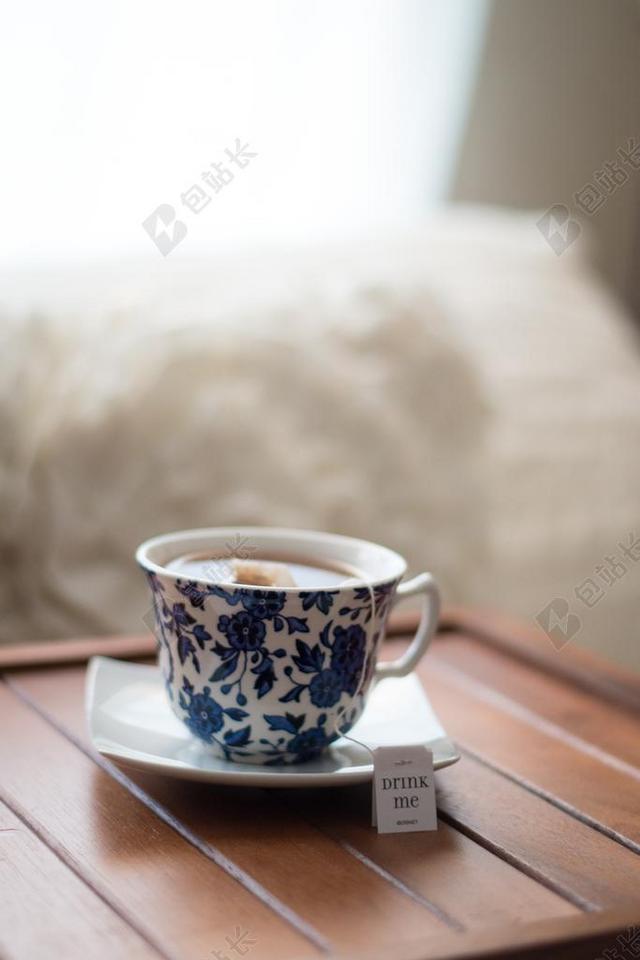 白色室内餐饮饮食休闲下午茶背景图片
