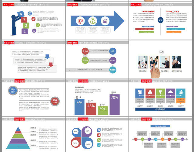 人力资源部年终总结PPT模板