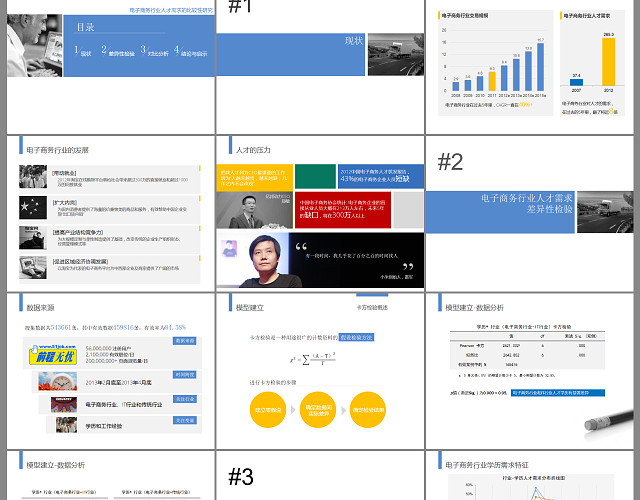《电子商务行业人才需求的比较性研究》论文PPT