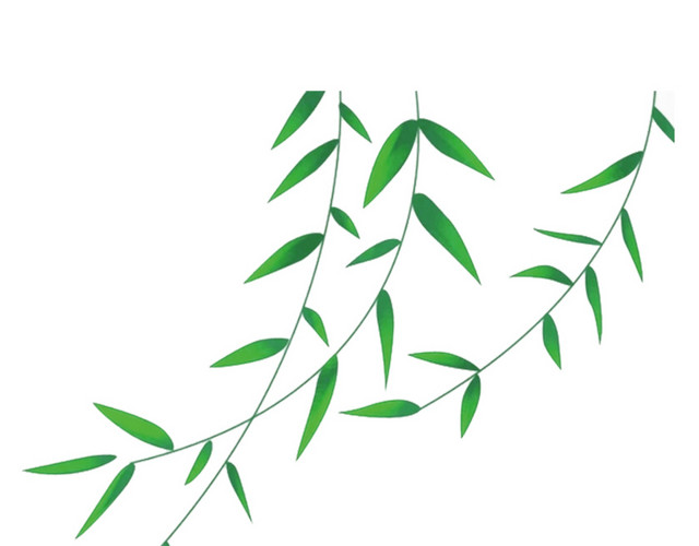 绿色卡通手绘小清新竹子免抠素材