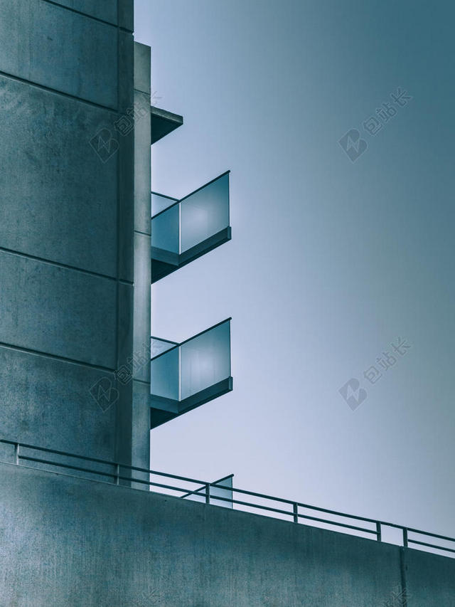建筑简约阳台装饰背景图片