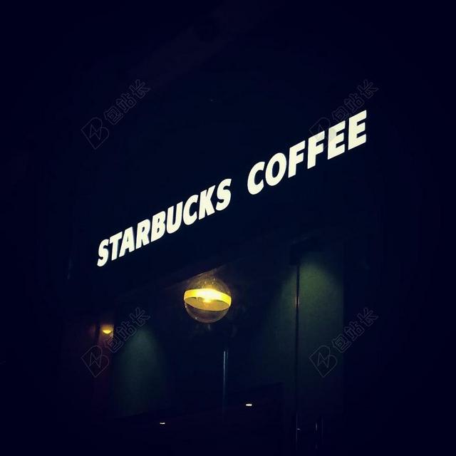 广告时尚咖啡厅LOGO招牌背景图片