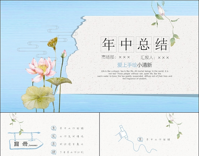 年总结报告PPT