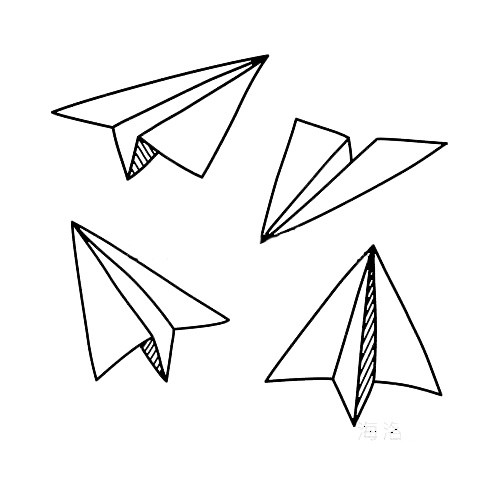 纸飞机矢量素材