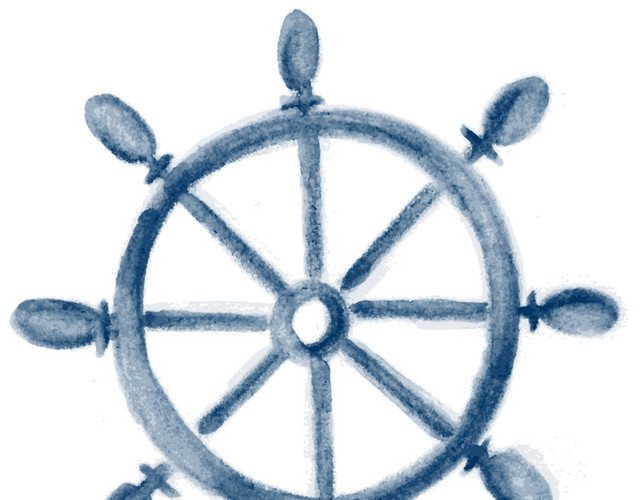 海边船舵矢量素材
