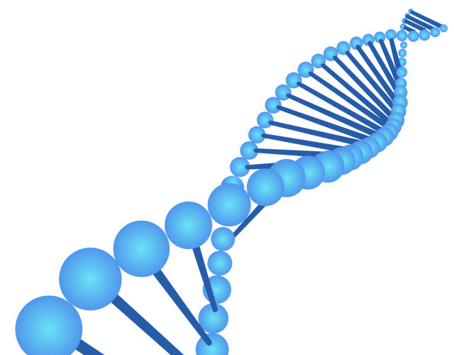 动感炫彩线条DNA模型素材