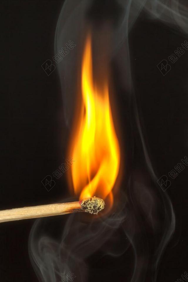 广告唯美燃烧的火柴背景图片