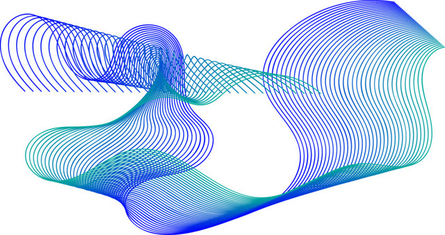 炫彩动感线条波纹底纹素材